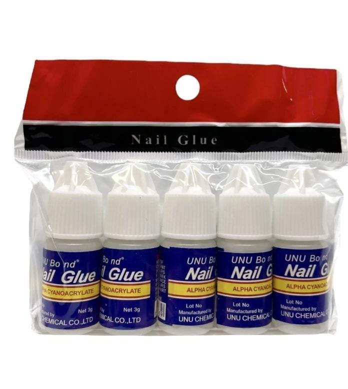 Imagen presentación de Pegamento Nail glue pack x 5 unidades. Uñas postizas